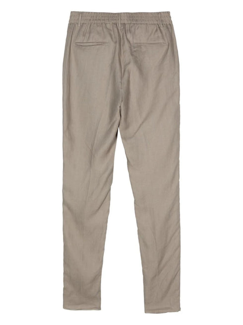linen tailored trousers